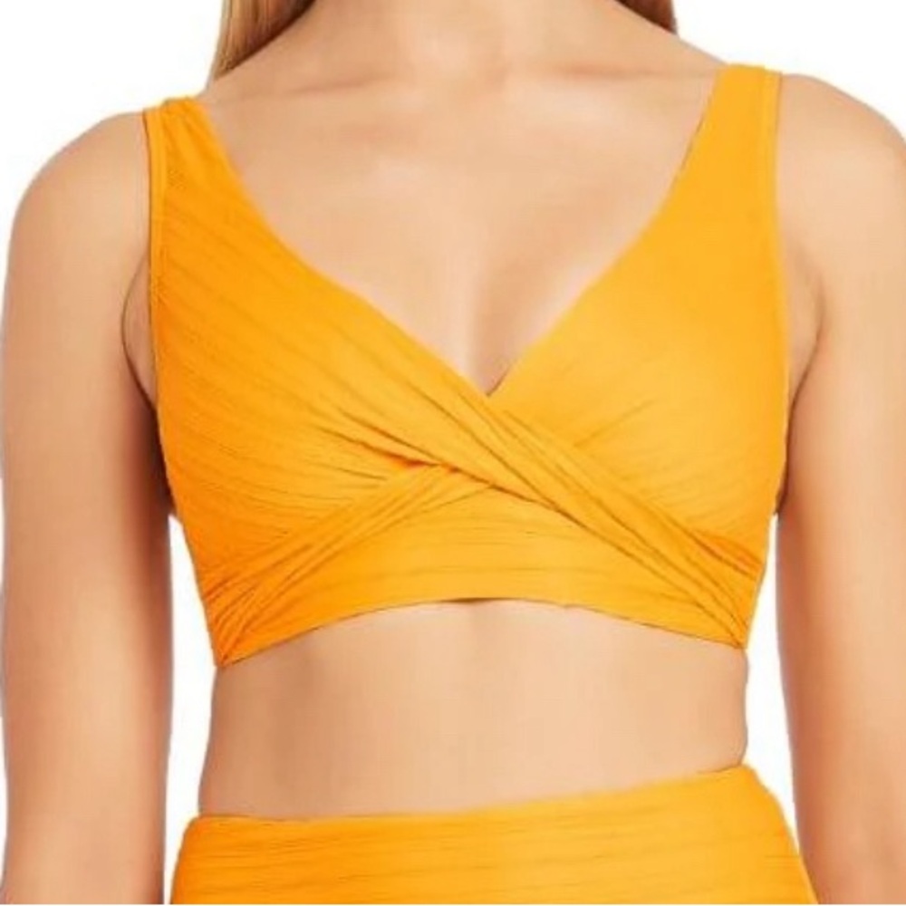 🌼 SEA LEVEL CASABLANCA‎ CROSS FRONT MULTIFIT BRA TOP